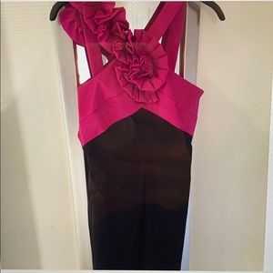 Joseph Ribkoff pink and black Cocktail dress